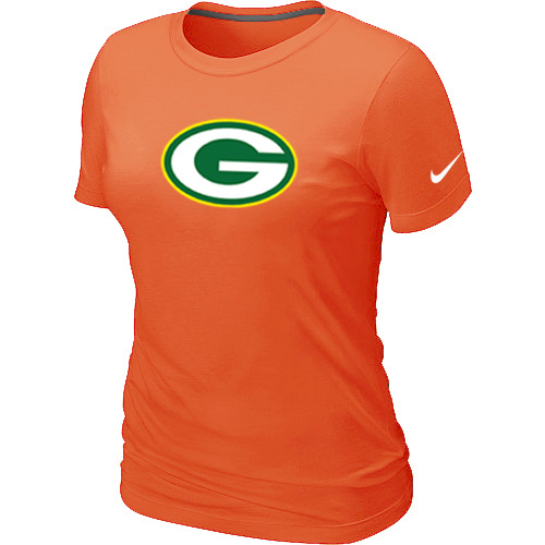  Green Bay Packers Orange Womens Logo TShirt 117 