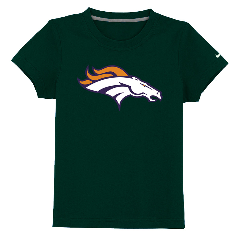 Denver Broncos Sideline Legend Authentic Logo Youth T Shirt D-Green