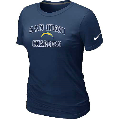  San Diego Charger Womens Heart& Soul D- Blue TShirt 42 
