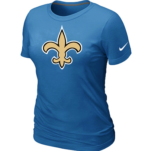 New Orleans SaintsL-blue Womens Logo  TShirt  86