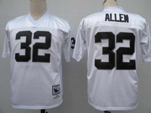 NFL Jerseys Oakland Raiders 32 Marcus Allen Throwback white