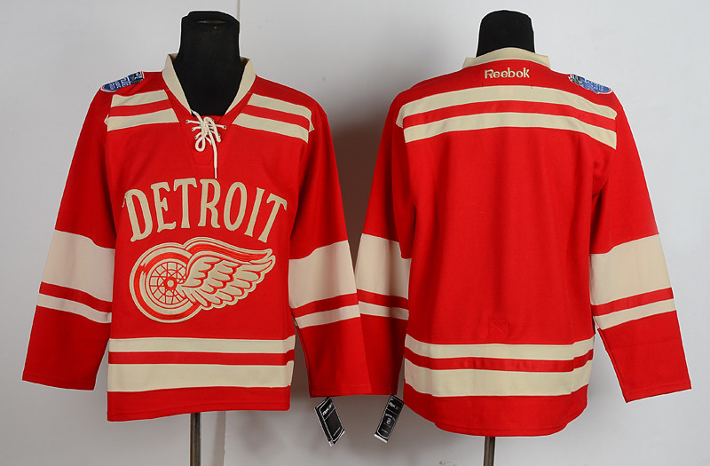 2014 new Detroit Red Wings #0 Blank Red Jersey