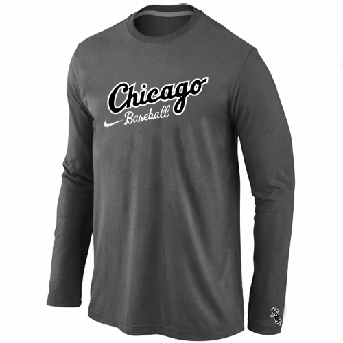 Nike Chicago White Sox Long Sleeve T-Shirt D.Grey