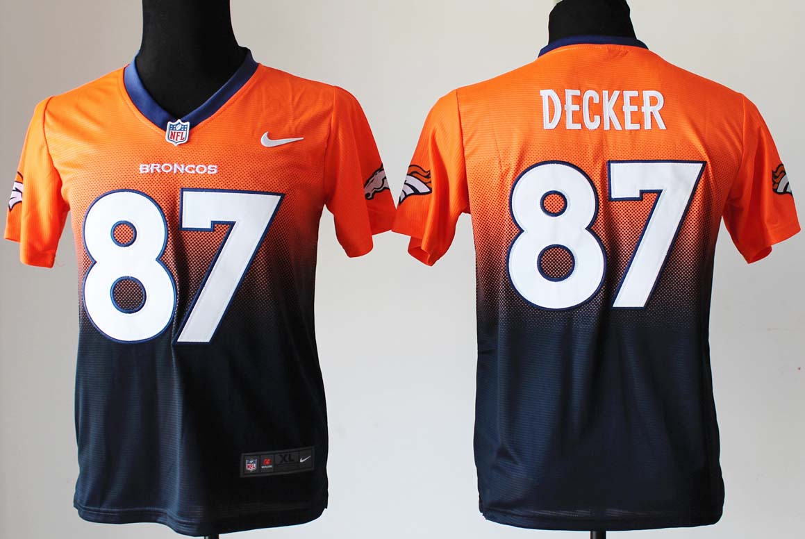 NFL Youth Denver Broncos #87 Decker Fadeaway Jersey