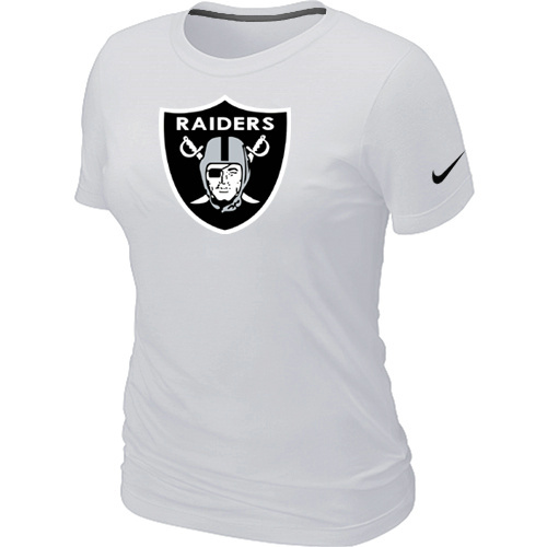  Oakland Raiders White Womens Logo TShirt 36 