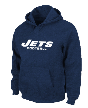 New York Jets Authentic font Pullover Hoodie D.Blue