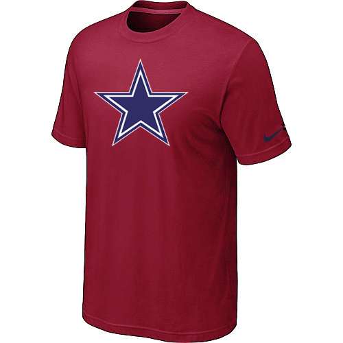  Dallas Cowboys Sideline Legend Authentic Logo TShirt Red 73 