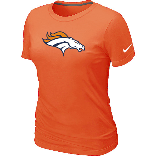  Denver Broncos Broncos Orange Womens Logo TShirt 1 