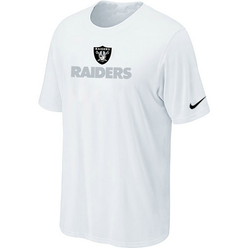  Nike Oakland Raiders Authentic Logo TShirt White 54 