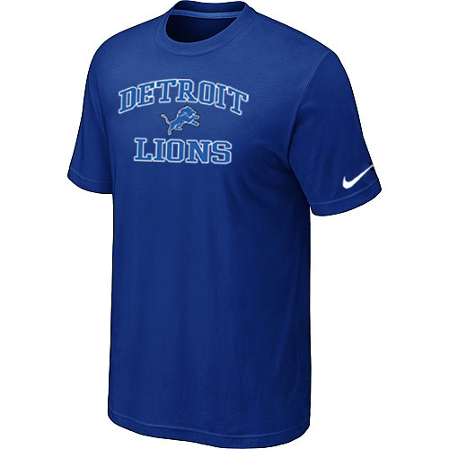  Detroit Lions Heart& Soul Blue TShirt 90 