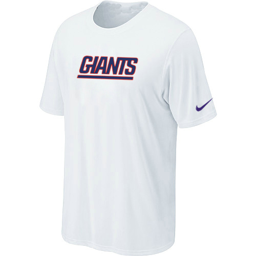  Nike New York Giants Authentic Logo TShirt White 119 