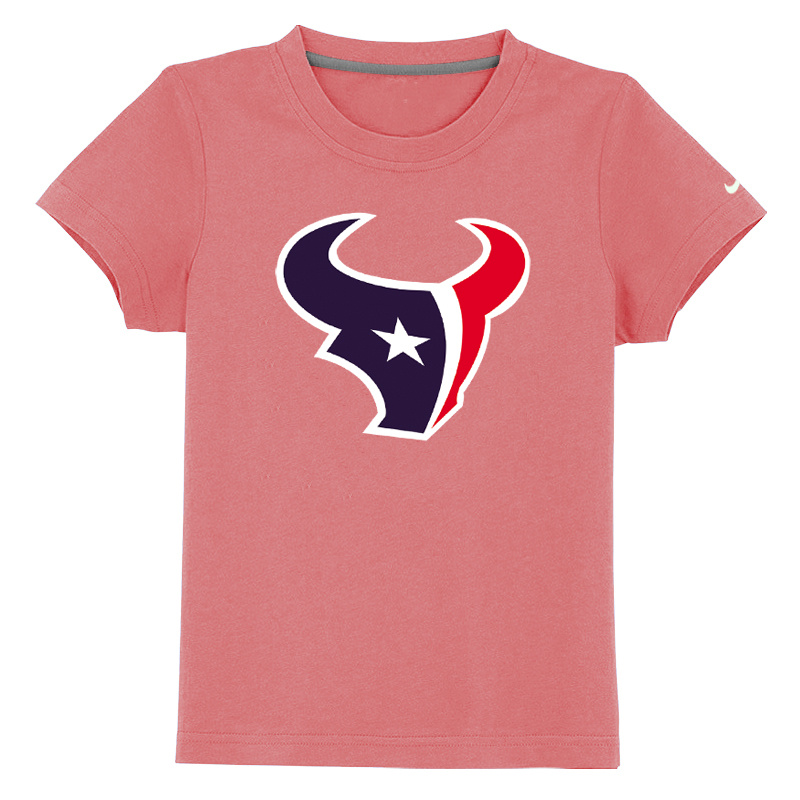 Houston Texans Sideline Legend Authentic Logo Youth T Shirt Pink
