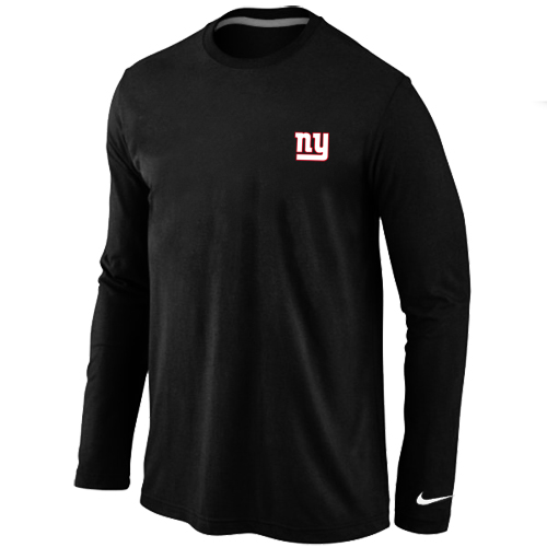 New York Giants Logo Long Sleeve T-Shirt Black