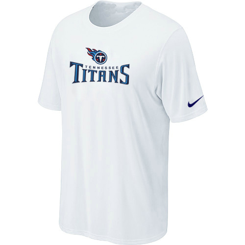  Nike Tennessee Titans Authentic Logo TShirt White 79 