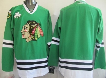 Chicago Blackhawks Customized Name and Number Green Jersey