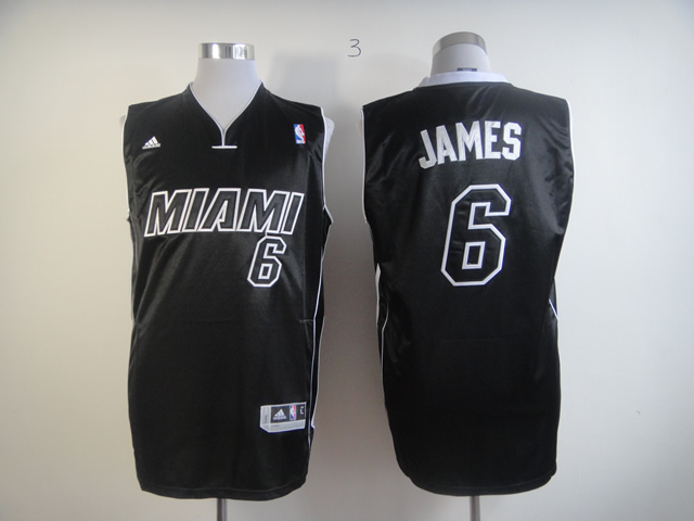 NBA Miami Heat #6 James Black Jersey