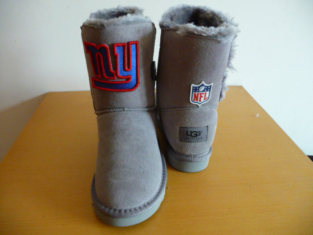 Womens New York Giants Cheerleader Boots Gray