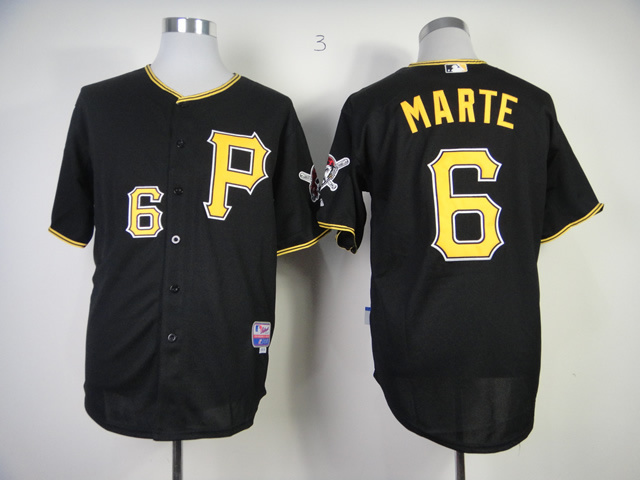 MLB Pittsburgh Pirates #6 Marte Jersey Black