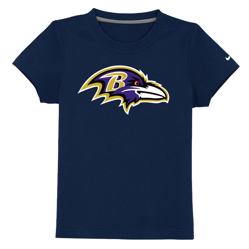 Baltimore Ravens Sideline Legend Authentic Logo Youth T Shirt D-blue