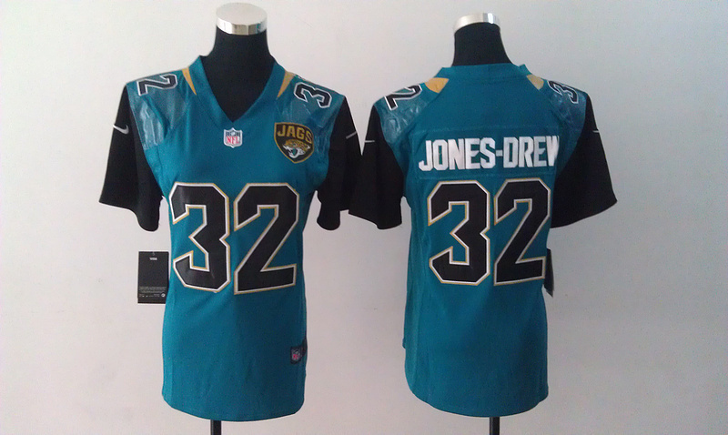 2014 NIKE Jacksonville Jaguars #32 Jones-Drev women Green jersey