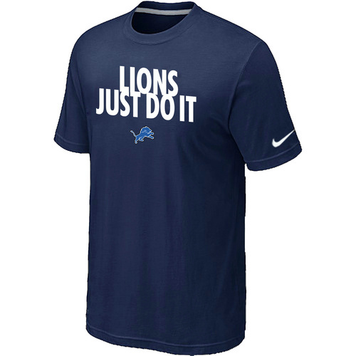 NFL Detroit Lions Just Do It D- Blue TShirt 18 