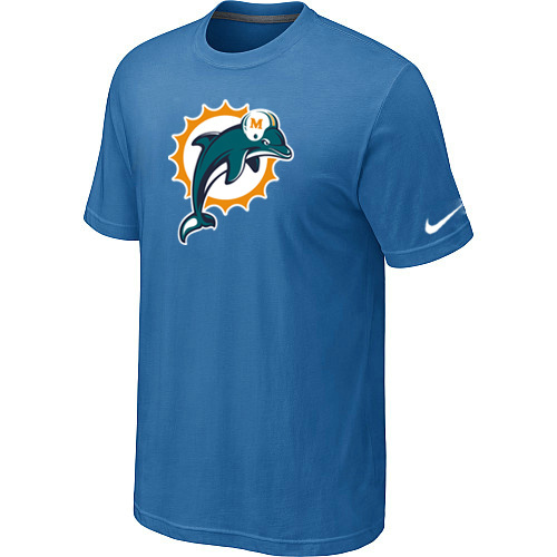  Miami Dolphins Sideline Legend Authentic Logo TShirtlight Blue 89 