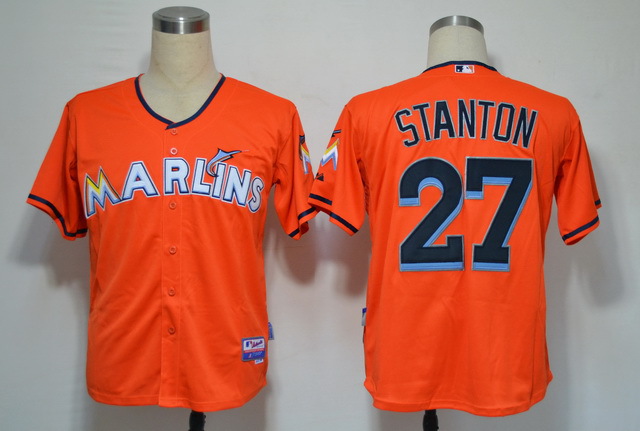 MLB Jerseys Miami Marlins #27 Stanton Orange 2012