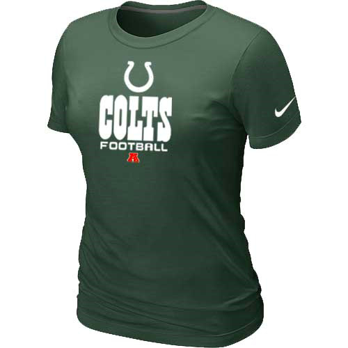  Indianapolis Colts D- Green Womens Critical Victory TShirt 45 