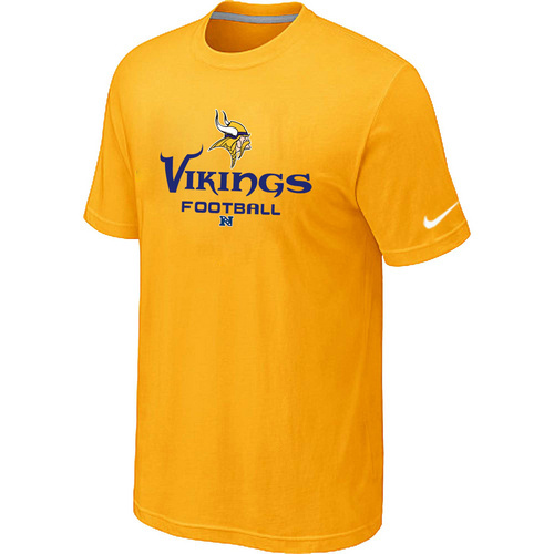  Minnesota Vikings Critical Victory Yellow TShirt 25 