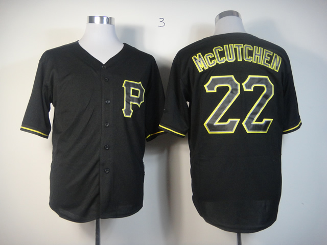 MLB Pittsburgh Pirates 22 McCUTCHEN Black Fashion Jerseys