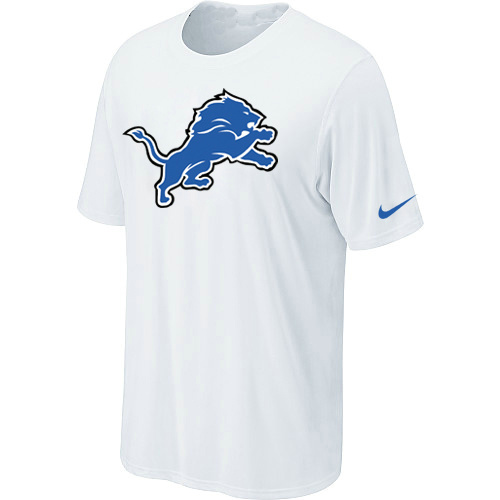  Detroit Lions Sideline Legend Authentic Logo TShirt White 99 