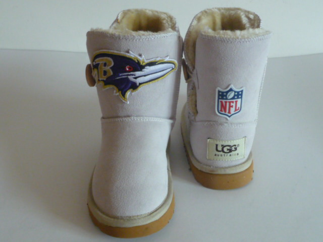 Kids NFL Baltimore Ravens UGG Snow boots Beige