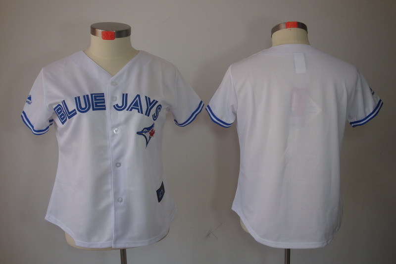 MLB Toronto Blue Jays Blank Women White Jersey