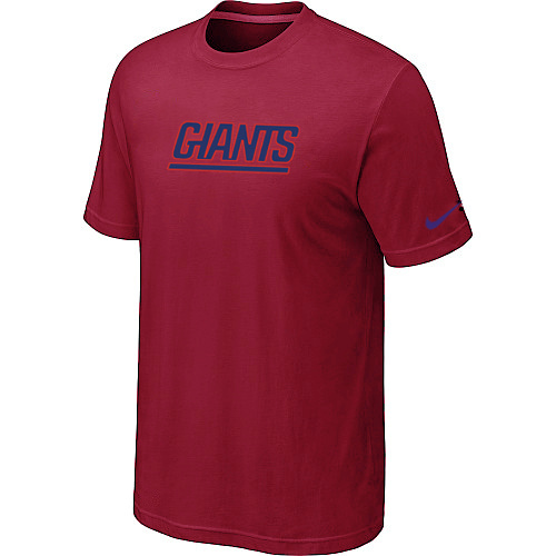  Nike New York Giants Authentic Logo TShirt Red 120 