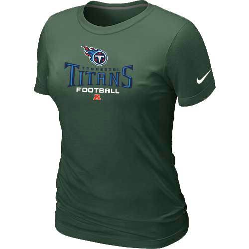  Tennessee Titans D- Green Womens Critical Victory TShirt 44 