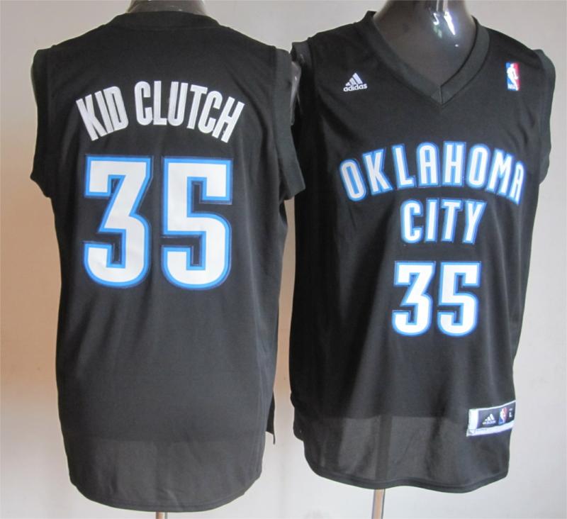 Adidas Oklahoma City Thunder #35 Kid Clutch black jersey.JPG
