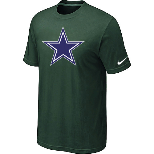  Dallas Cowboys Sideline Legend Authentic Logo TShirt D- Green 67 