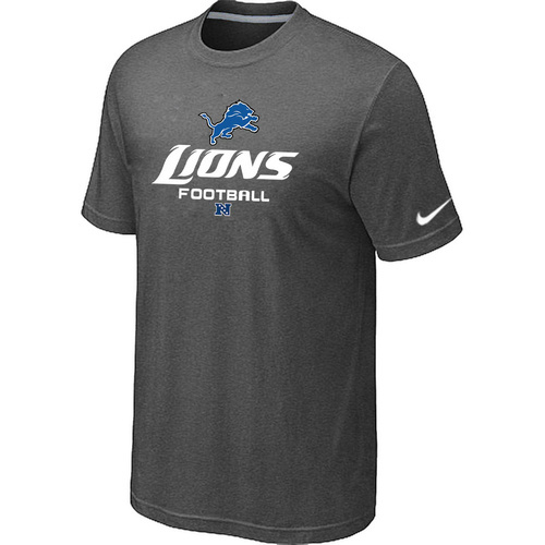  Detroit Lions Critical Victory D- Grey TShirt 30 