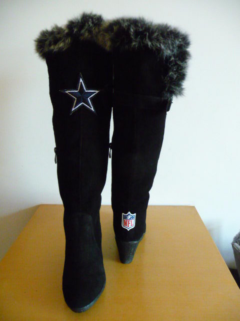 NFL Dallas Cowboys Black Women Boots