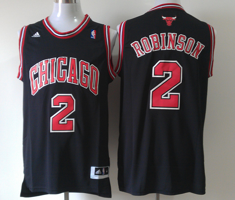 Adidas NBA Chicago Bulls#2 Robinson Black Jersey