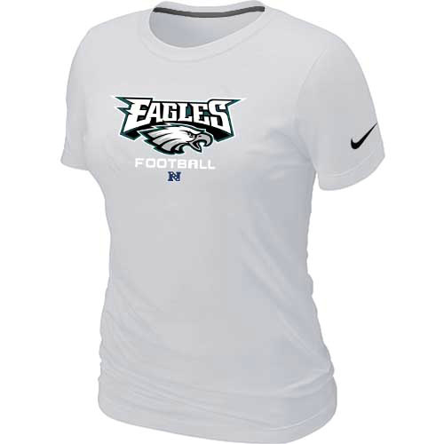  Philadelphia Eagles White Womens Critical Victory TShirt 49 