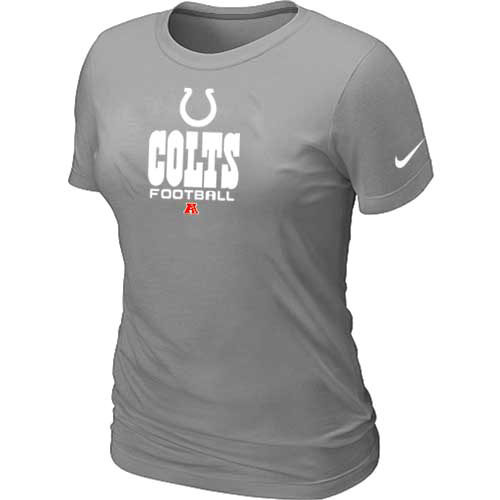  Indianapolis Colts L- Grey Womens Critical Victory TShirt 41 