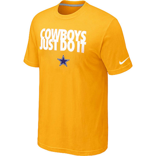 NFL Dallascowboys Just Do It Yellow TShirt 21 