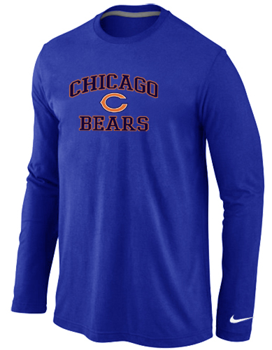 Nike Chicago Bears Heart & Soul Long Sleeve T-Shirt Blue