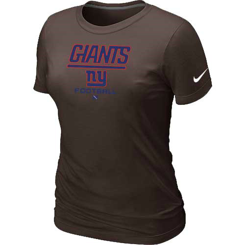 New York Giants Brown Womens Critical Victory TShirt78