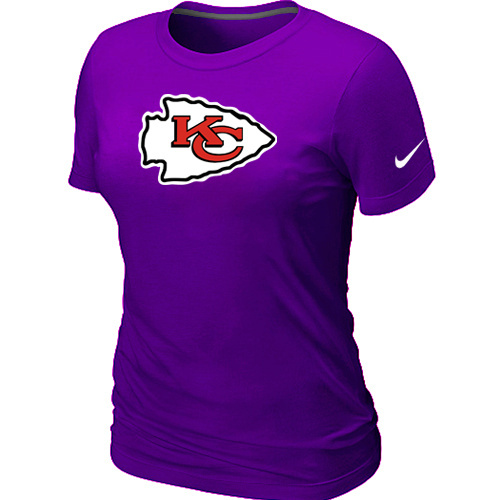  Kansas City Chiefs Purple Womens Logo TShirt 39 