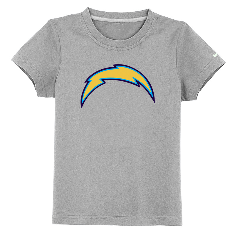 San Diego Chargers Sideline Legend Authentic Logo Youth T Shirt grey