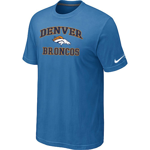  Denver Broncos Heart& Soullight Blue TShirt 72 
