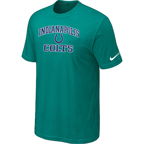  Indianapolis Colts Heart& Soul Green TShirt 71 