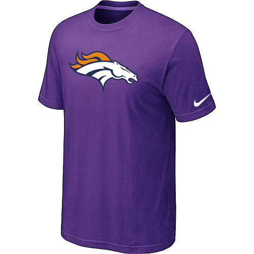  Denver Broncos Sideline Legend Authentic Logo TShirt Purple 88 